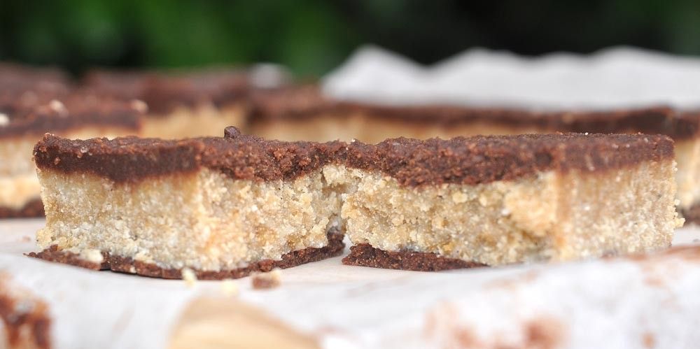 Coconut Cookie Dough Chocolate Slice