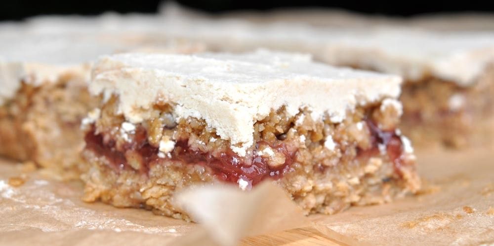 Strawberry and White Chocolate Flapjacks