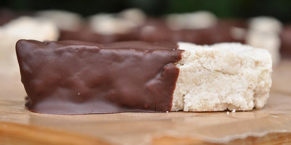 Chocolate Dipped Orange Shortbread