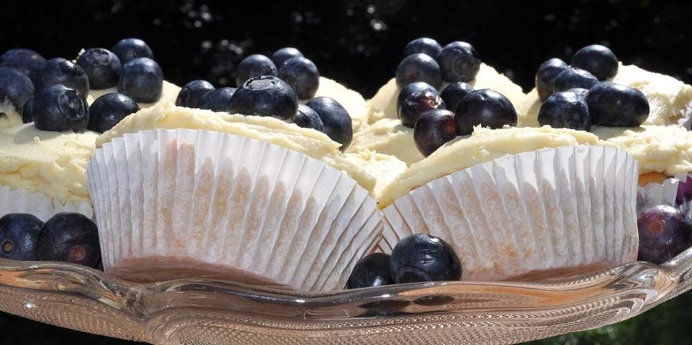 Lemon and Blueberry Cupcakes with Lemon Buttercream Frosting