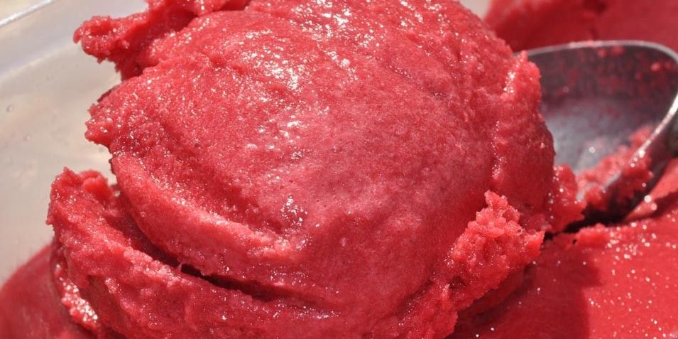 Sweet Refreshing Raspberry Sorbet