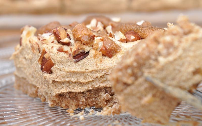 Coffee and Pecan Slice