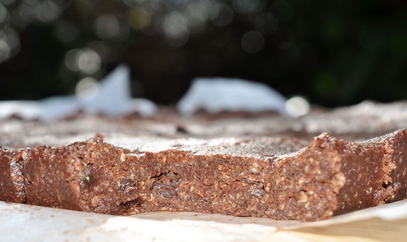 No Bake Chocolate Hazelnut Energy Bars