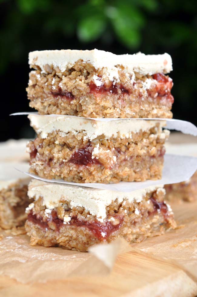 Strawberry and White Chocolate Flapjacks