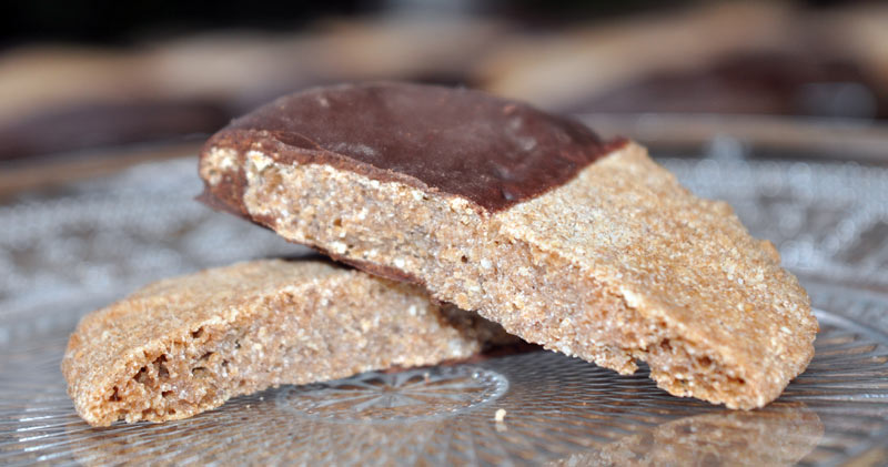 chocolate dipped coffee shortbread