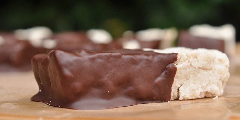 Chocolate Dipped Orange Shortbread