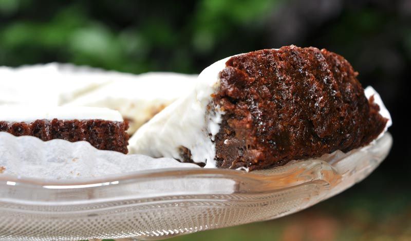 Dark Ginger Cake With A Lemon COYO Frosting