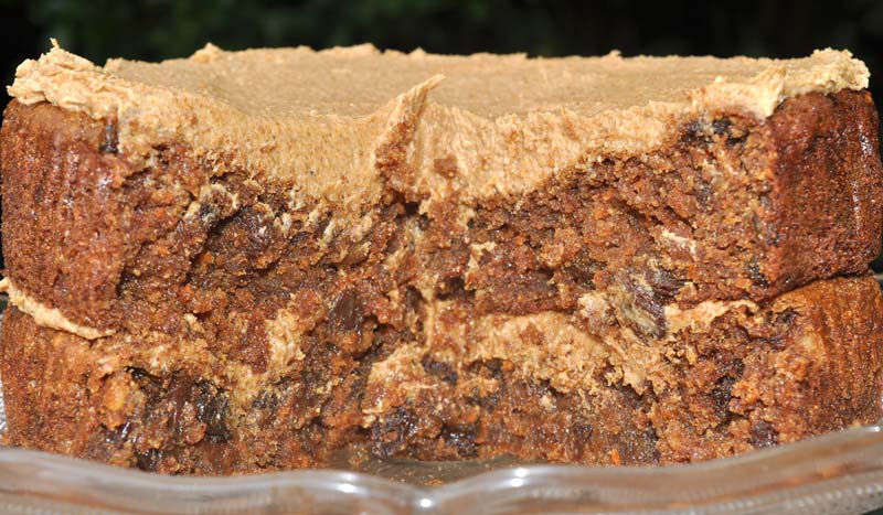 Peanut Butter Carrot Cake with Peanut Butter Frosting