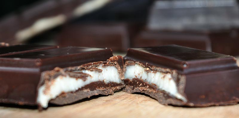 peppermint cream chocolate bar