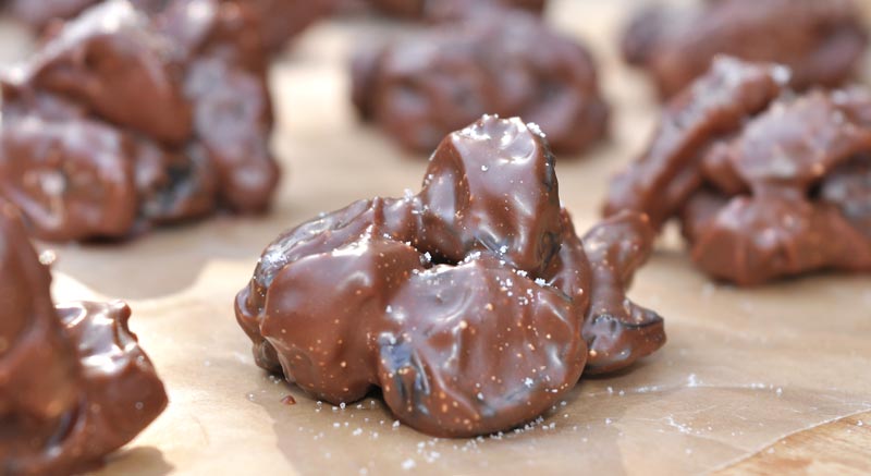 Salted Coconut Milk Chocolate Raisin Clusters 0004