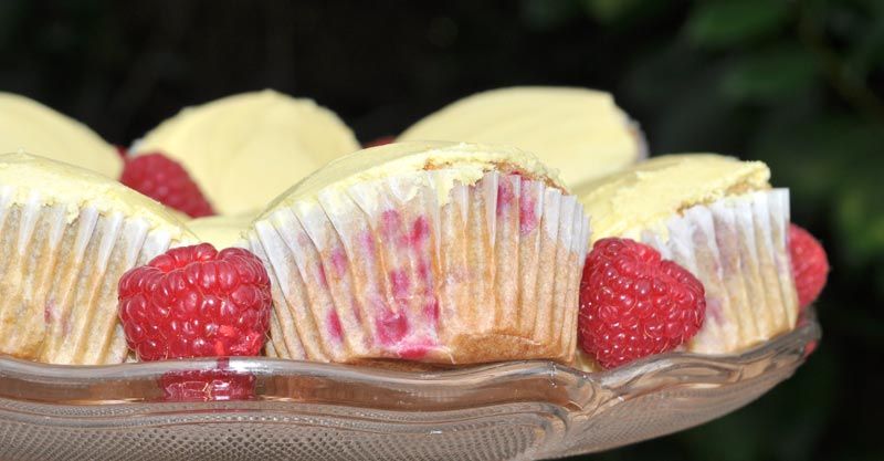 Raspberry and Orange Cupcakes