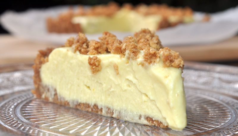 Lemon Cream Pie With A Ginger Nut Crust