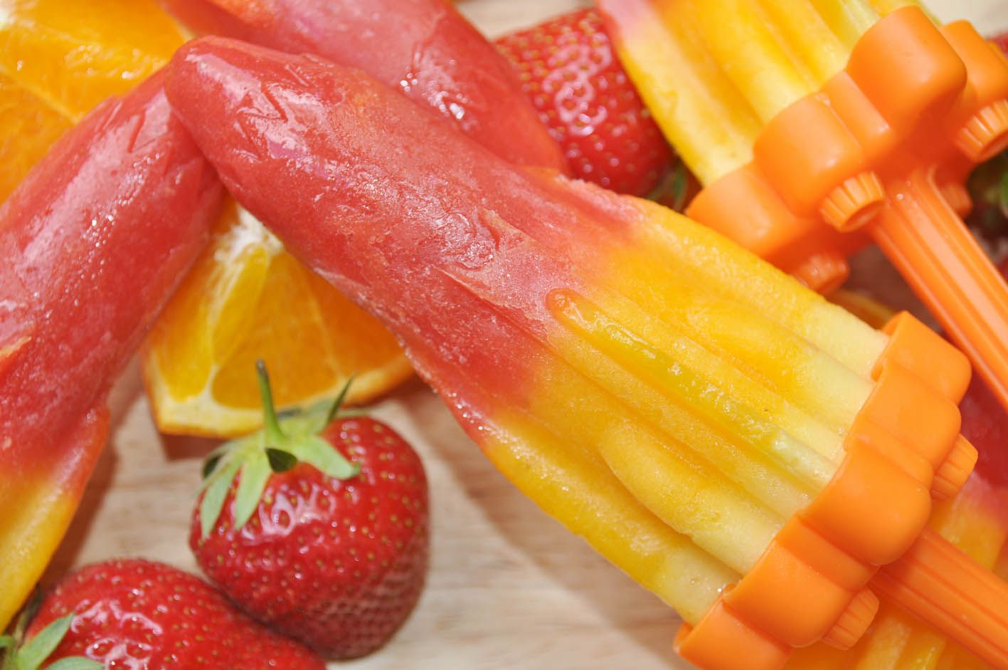 Healthy Fruit Puree Rocket Lollies