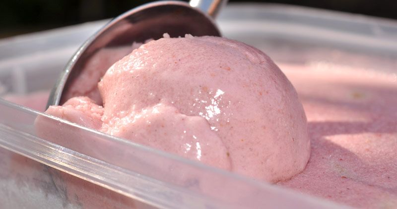 Super Simple Strawberry Cheesecake Ice Cream