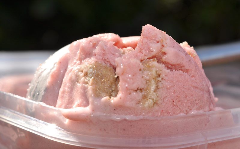 Super Simple Strawberry Cheesecake Ice Cream