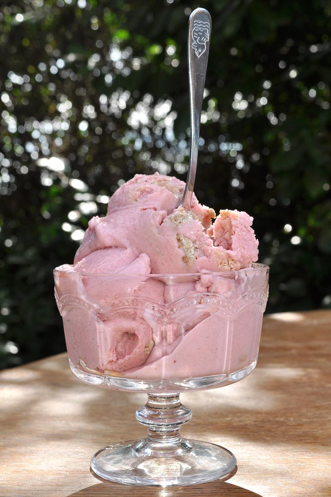 Super Simple Strawberry Cheesecake Ice Cream