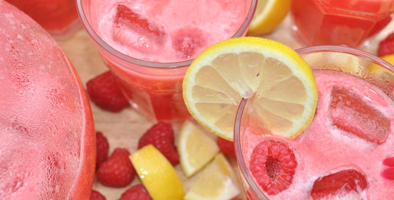 Sweet Tangy Raspberry Lemonade